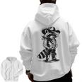 Raccoon Western Zip-Up Hoodie | Cowboy & Cowgirl Design for Unisex