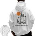 Retro 90s Sunset Raccoon Trash Panda Men's Zip Up Hoodie - Everyday Appeal