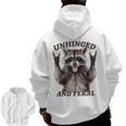 Retro Raccoon Zip Up Hoodie - Feral Summer Style for Men