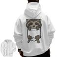 Sarcastic Raccoon Men's Hoodie - Humorous Back Print