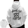 Sweet But Sarcastic Raccoon Men's Zip Up Hoodie | Bold Back Print