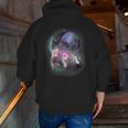 Ferret Moonlight Zip Hoodie - Men’s Back Print | Unique Pet Lover Design