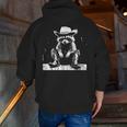 Raccoon Cowboy Western Zip-Up Hoodie - Adults & Kids - Fun Back Print