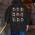 Raccoon Lover Zip Up Hoodie - Christmas Lights Pajama for Men