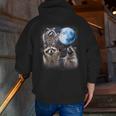 Raccoon Moon Howling Zip Up Hoodie | Men’s Back Print