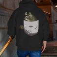 Raccoon Pocket Men's Zip-Up Hoodie | Animal Lover's Back Print