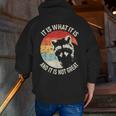 Raccoon Vintage Zip Up Hoodie – Quirky Style for Men