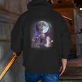 Rats Howling at the Moon Men's Zip Up Hoodie - Back Print