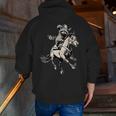 Retro Cowboy Raccoon Zip Up Hoodie - 90s Western Style for Men