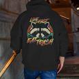 Retro Raccoon Zip Up Hoodie | Live Fast Eat Trash - Men's Casual Wear