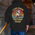 I Can Show You Some Trash Raccoon Vintage Lovers Men Zip Up Hoodie Back Print