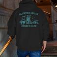 Support Local Street Cat - Vintage Animal Print Men's Zip Hoodie