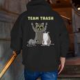 Trash Animals Funny Hoodie - Opossum & Raccoon Men's Zip-Up