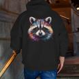 Watercolor Raccoon Design | Men's Zip-Up Hoodie | Modern All-Season Wear
