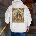 A Little Feral Raccoon Moon Hoodie - Men's Zip-Up Back Print