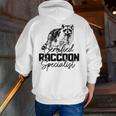 Certified Raccoon Specialist Hoodie - Vintage Men’s Zip-Up with Back Print