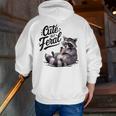 Cute Feral Panda Raccoon Zip-Up Hoodie for Men | Fun Costume Wear