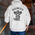 Howdy Raccoon Men's & Women's Zip-Up Hoodie | Cowboy Animal Print