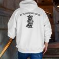 Raccoon Cowboy Zip Up Hoodie for Men | Fun Back Print Design