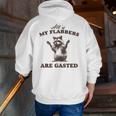 Raccoon Men’s Hoodie - Funny Back Print - Cozy Zip-Up for Fall
