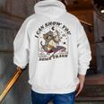 Raccoon | Possum Zip Up Hoodie Men | Nature-Themed Back Print