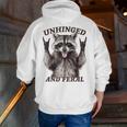 Retro Raccoon Zip Up Hoodie - Feral Summer Style for Men