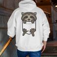 Sarcastic Raccoon Men's Hoodie - Humorous Back Print
