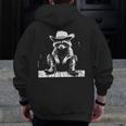 Raccoon Cowboy Western Zip-Up Hoodie - Adults & Kids - Fun Back Print