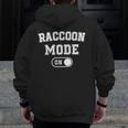 Raccoon Mode On Men’s Hoodie - Animal Lover’s Zip-Up Costume