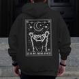 Raccoon Moon Hoodie | Unisex Zip-Up Hoodie for Animal Lovers