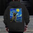Raccoon Starry Night Hoodie - Van Gogh Art for Raccoon Lovers