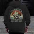 Raccoon 'Trash Panda' Men's Hoodie - Fun Urban Style Zip-Up