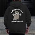 Raccoon 'Trash Panda' Workout Hoodie for Men – Zip-Up, Gym Ready