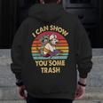 Raccoon Vintage Print Zip-Up Hoodie for Men | Rustic Urban Style