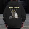 Trash Animals Funny Hoodie - Opossum & Raccoon Men's Zip-Up