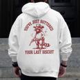 Cowboy Raccoon Men’s Zip Up Hoodie - Funny Western Style