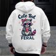 Feral Raccoon Zip-Up Hoodie | Cute Summer Style for Women & Men
