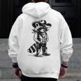 Raccoon Western Zip-Up Hoodie | Cowboy & Cowgirl Design for Unisex