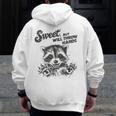 Sweet But Sarcastic Raccoon Men's Zip Up Hoodie | Bold Back Print