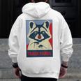 Trash Panda Raccoon Zip Up Hoodie | Animal Lover's Delight