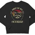Delightfully Sarcastic Raccoon Lover Youth Sweatshirt - Fun Crewneck