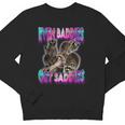 Even Baddies Get Saddies Raccoon Oddly Specific Meme Youth Crewneck Sweatshirt