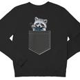 Pocket Raccoon Youth Crewneck Sweatshirt - Playful Vibe for Kids