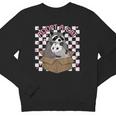 Possum Racoon Adopt A Cat Team Trash Opossums Raccoons Small Youth Crewneck Sweatshirt