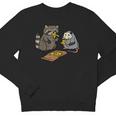 Raccoon & Opossum Eating Pizza Sweatshirt | Unisex Fun Design