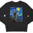 Raccoon Starry Night Van Gogh Sweatshirt - Youth Crewneck - Art Gift