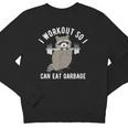Raccoon Trash Panda Crewneck Sweatshirt - Fun Gym Attire for Youth