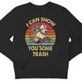 Raccoon Vintage Youth Crewneck Sweatshirt | Retro Style for Nature Lovers
