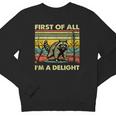 Retro Angry Raccoon Youth Sweatshirt | Delightful Animal Design