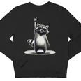 Retro Raccoon Rock Crewneck Sweatshirt - Unisex Vintage Style